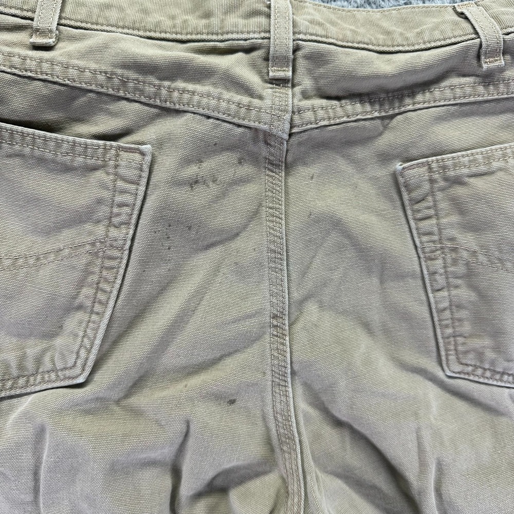 Carhartt Flame Resistant Pant Mens 38x27 Brown Cotton Carpenter Straight Travel - Picture 10 of 14